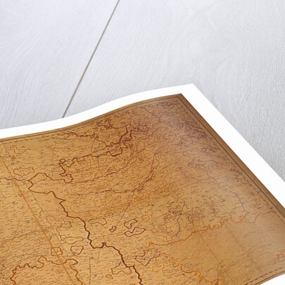 Map of the Gujarat state of India. by English School