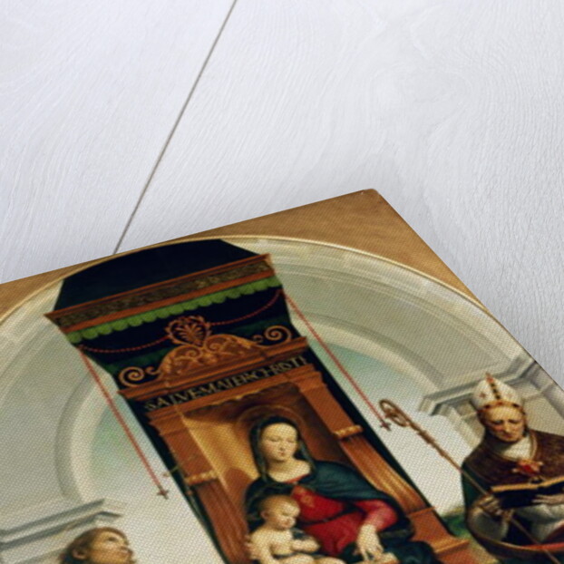 The Madonna and Child with St. John the Baptist and St. Nicholas of Bari, 1505 by Raphael