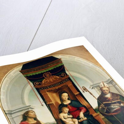 The Madonna and Child with St. John the Baptist and St. Nicholas of Bari, 1505 by Raphael