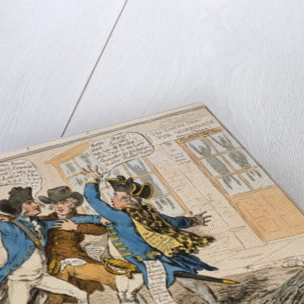 The Caneing in Conduit Street by James Gillray