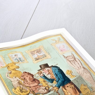A Cognocenti Contemplating Ye Beauties of Ye Antique. by James Gillray