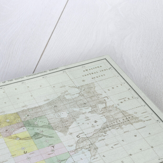 Index Chart of the Cutch Topographical Survey by the Trigonometrical Branch, Survey of India, Dehra Dun, November, 1881 by English School