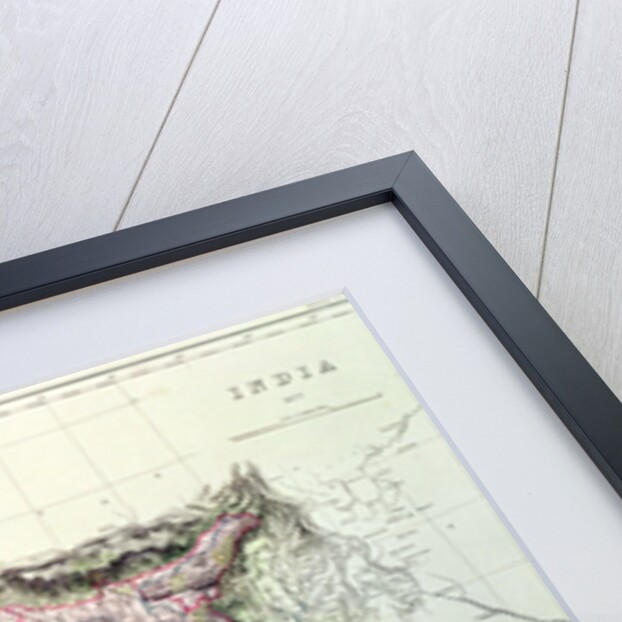 Map of India, published under the direction of Colonel H.R. Thuillier, R.E., Surveyor General of India, 1877 by English School