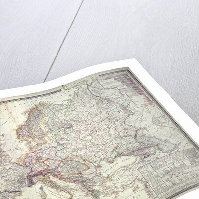 Map of Europe, 1841 by German School