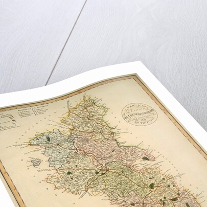 A New Map of the County of Buckinghamshire, 1816 by English School