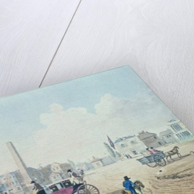 View of London No.2, Entrance of St. George's Road, or the Obelisk Turnpike, with a View of the Royal Circus by English School