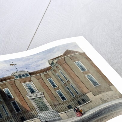 An Ancient Mansion, called Pitchett Hall, South Side of Union St., Southward, 1828 by Thomas Hosmer Shepherd