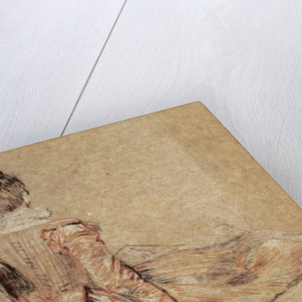 Study of a woman seen from the back, 1716-18 by Jean Antoine Watteau