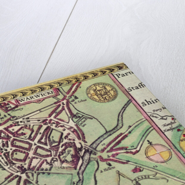 Detail of Warwick by John Speed