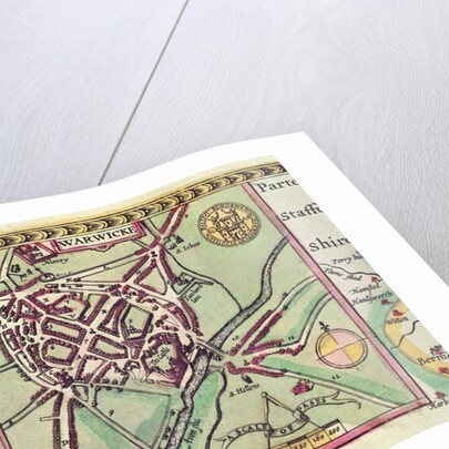 Detail of Warwick by John Speed