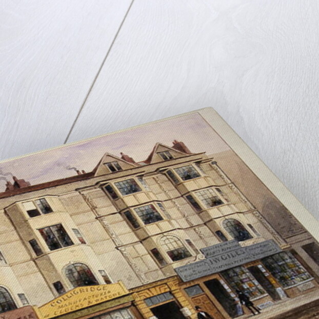 An old House called the Half Moon Tavern, on the West side of Aldersgate Street, 1852 by Thomas Hosmer Shepherd