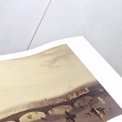 View of the Bridge now building over the Thames at Vauxhall, 1810 by W Daniel