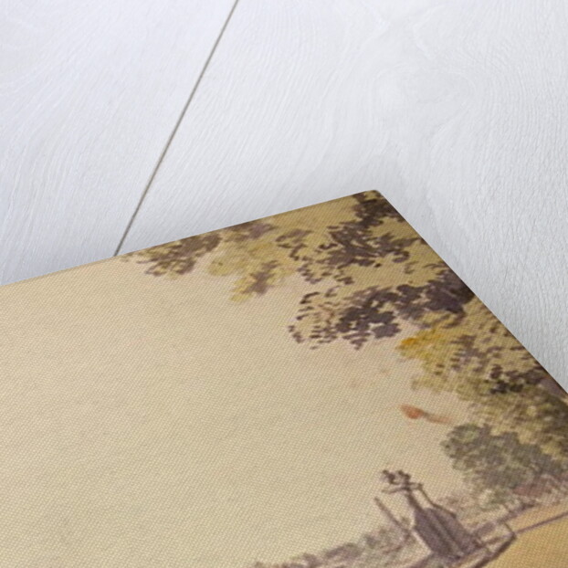 View from Somerset House Garden, looking towards Westminster Bridge, 1756 by Paul Sandby