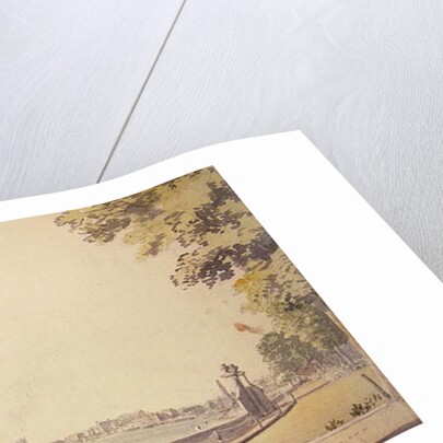 View from Somerset House Garden, looking towards Westminster Bridge, 1756 by Paul Sandby