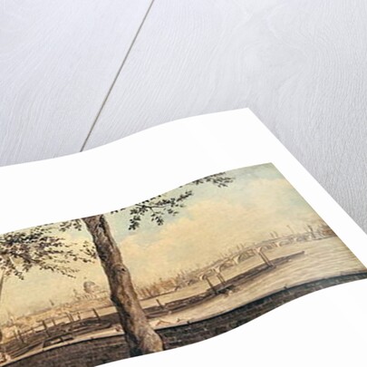 View of Blackfriars Bridge, from York Terrace, 1786 by English School