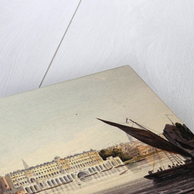 View of the River Front of New Somerset House by English School