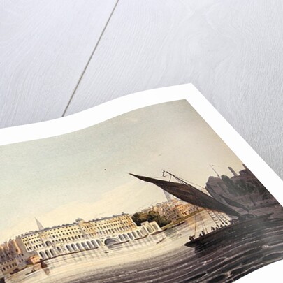 View of the River Front of New Somerset House by English School