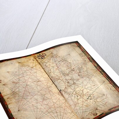 Map of the French Atlantic Coast and of England by Grazioso Benincasa