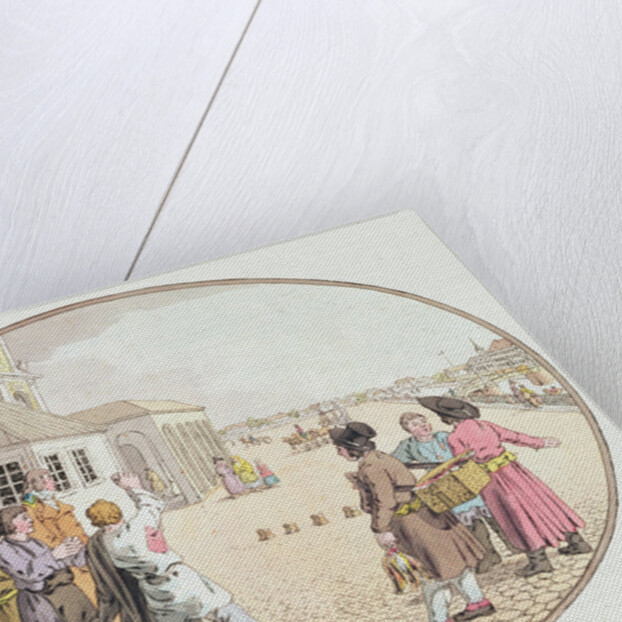 Russian Village Scene, early 19th century by John Augustus Atkinson