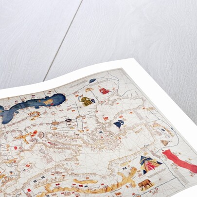 Copy of Catalan Map of Europe, North Africa and the Middle East by Abraham Cresques