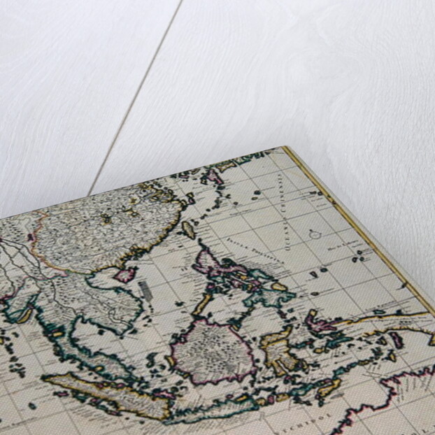 Map of India and the East Indies by Frederick de Wit