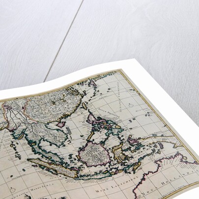 Map of India and the East Indies by Frederick de Wit