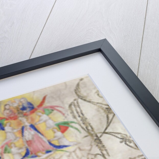 Illumination from the Charter of King's College Cambridge, 1446 by English School