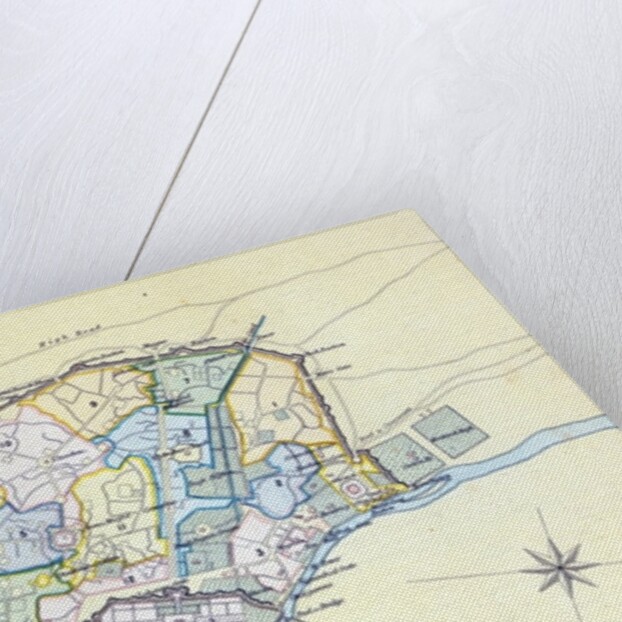 Plan of Delhi 1857-58 by English School