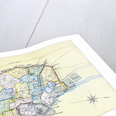 Plan of Delhi 1857-58 by English School