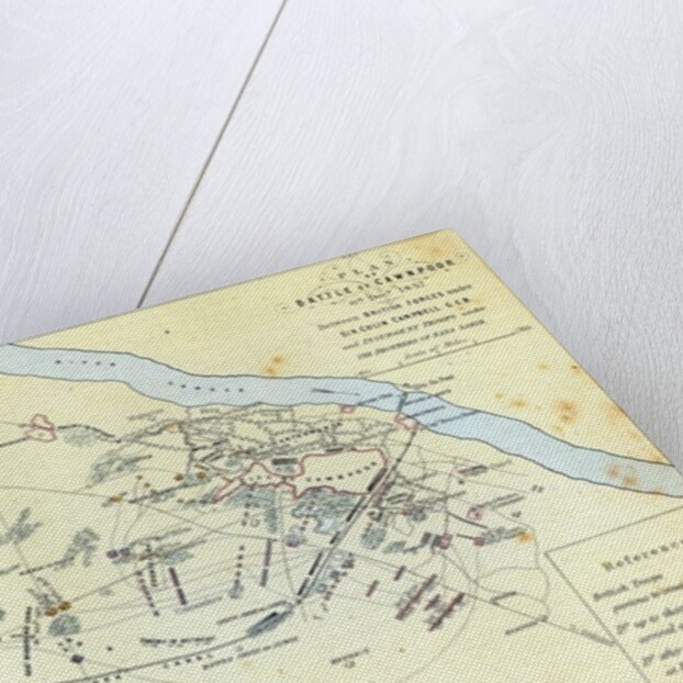 Plan of the Battle of Cawnpoor, 6th December 1857 by English School