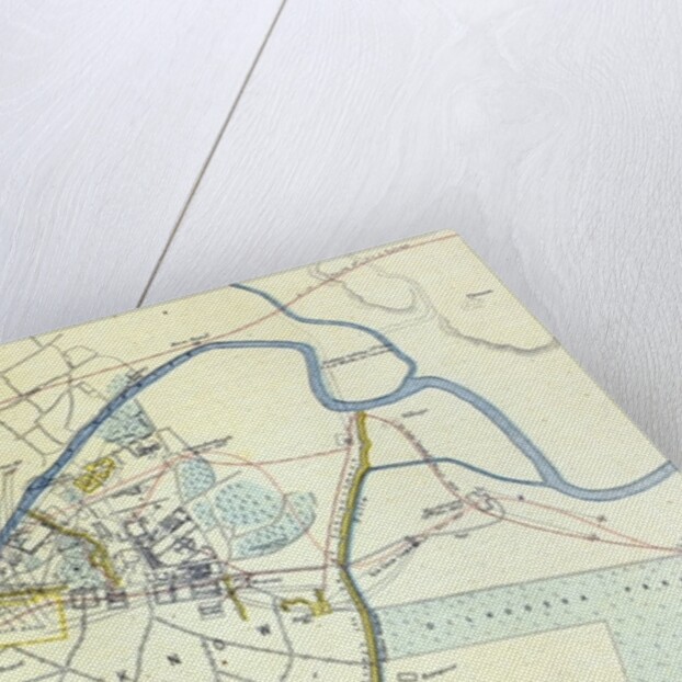 Plan of Lucknow showing Operations in 1857-58, pub. by William Mackenzie, c.1860 by English School