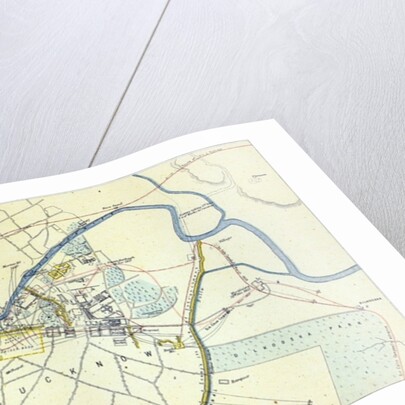 Plan of Lucknow showing Operations in 1857-58, pub. by William Mackenzie, c.1860 by English School