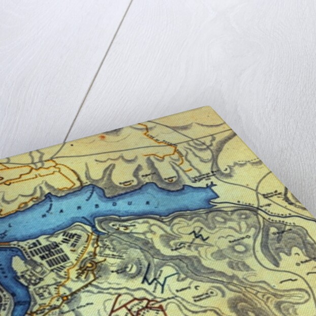 Plan of the Siege of Sebastopol 1854-55 by English School