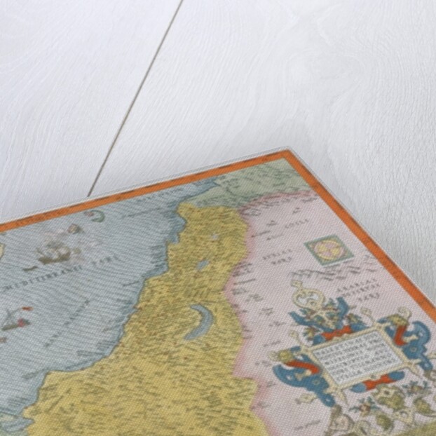 Map of Palestine, from Theatrvm Orbis Terrarvm, 1570 by Abraham Ortelius