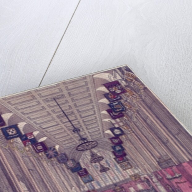 Representation of the Interior of Guildhall on the occasion of the visit of the King and Queen by English School