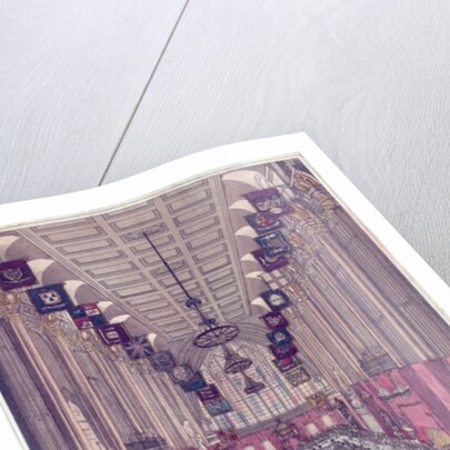 Representation of the Interior of Guildhall on the occasion of the visit of the King and Queen by English School