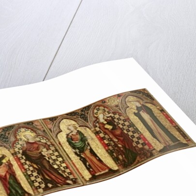 Retable depicting the Crucifixion with Eight Saints, c.1300 by English School