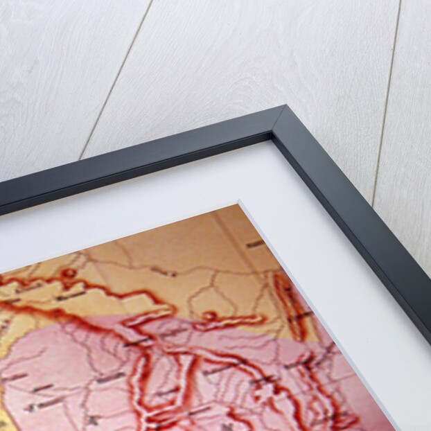 Map of the Gold Coast at the time of the Third Ashanti Expedition in 1874 by Anonymous