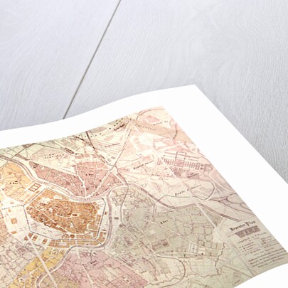 Map of Vienna. by German School
