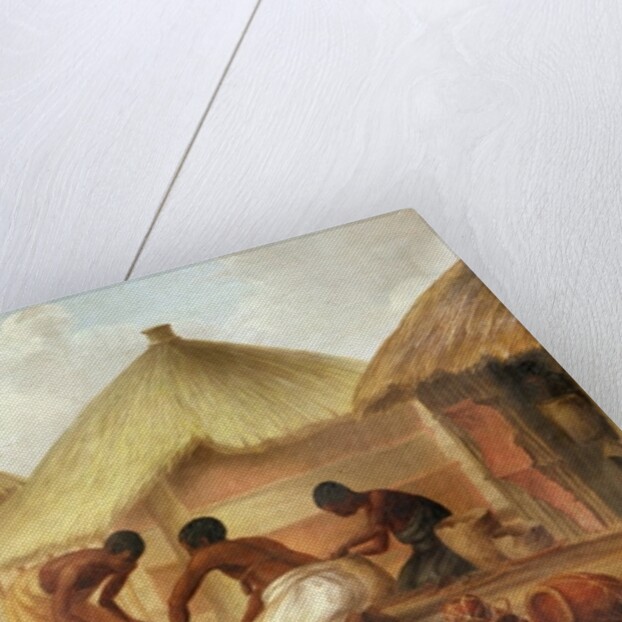 Manufacture of Sugar at Katipo - Making the panellas or pots to contain it, 1859 by Thomas Baines