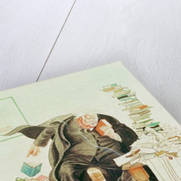 The Outline of Sanity Satirical Cartoon of G.K. Chesterton by Anonymous