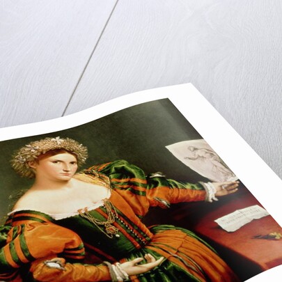 A Lady with a Drawing of Lucretia, c.1530-33 by Lorenzo Lotto
