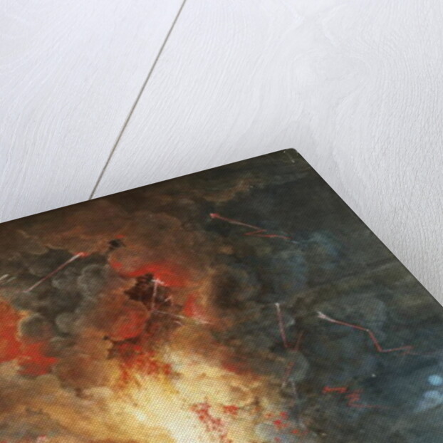 The Great Eruption of Mt. Vesuvius, Italy by Louis Jean Desprez