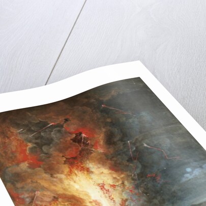 The Great Eruption of Mt. Vesuvius, Italy by Louis Jean Desprez