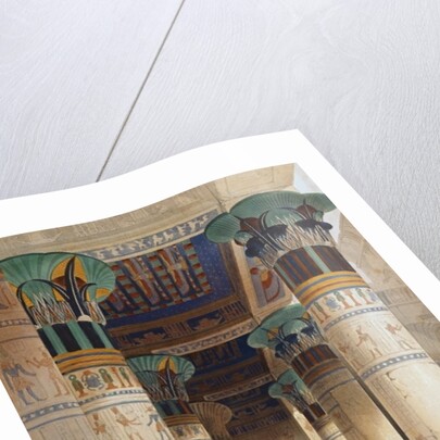 View under the Grand Portico, Philae by David Roberts