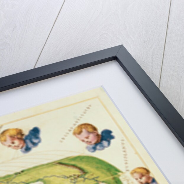 Map of Magellan's Voyage Around the World, c.1540 by Battista Agnese