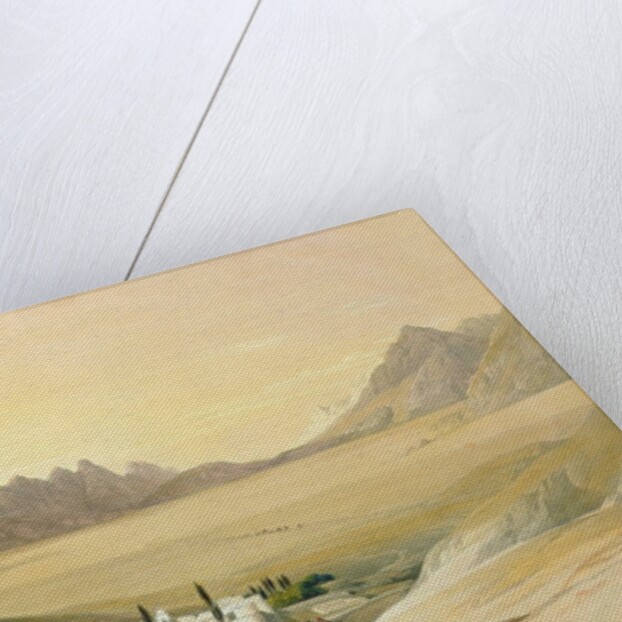 The Convent of St. Catherine, Mount Sinai, looking towards the Plain of the Encampment, February 21st 1839 by David (after) Roberts