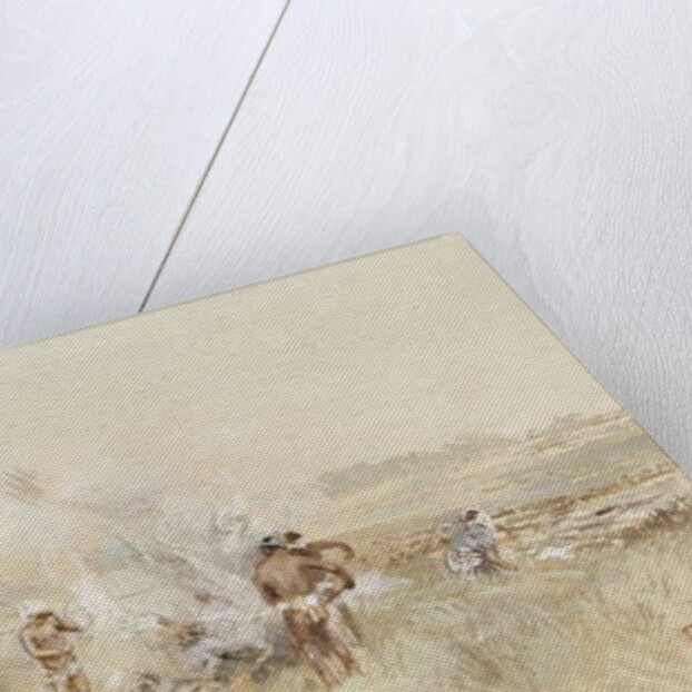 At Work Heaping Brush on Smouldering Fires, 1867-1903 by Robert Frederick Blum