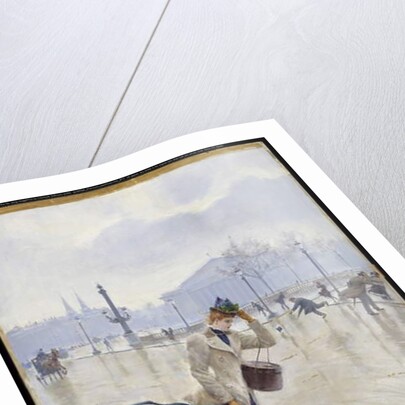 Windy Day, Place de la Concorde, c.1890 by Jean Beraud