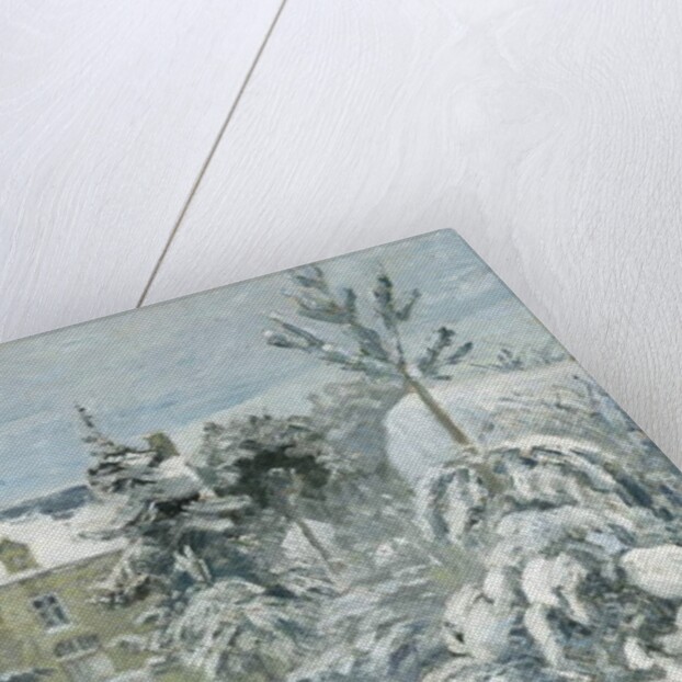 Piette's House at Montfoucault, 1874 by Camille Pissarro